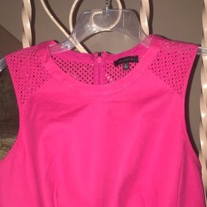 Bright pink A-line dress